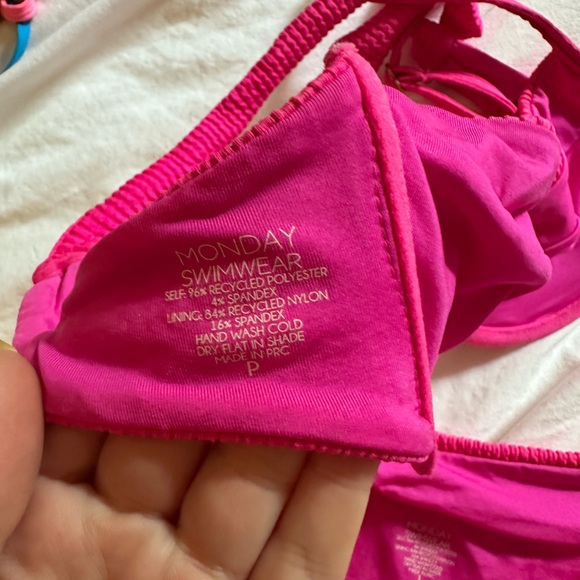 Monday swimwear pink set bikini - Picture 3 of 3